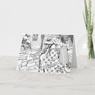 Krampus kommt feiertagskarte