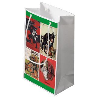 Krampus kommt! Geschenktasche mit alten Bildern Kleine Geschenktüte