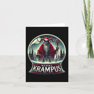 Krampus kommt in die Stadt Horror Frohe Krampus We Karte