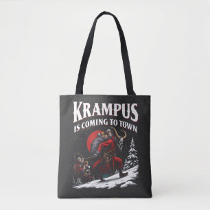 Krampus kommt nach Town Krampus Weihnachten