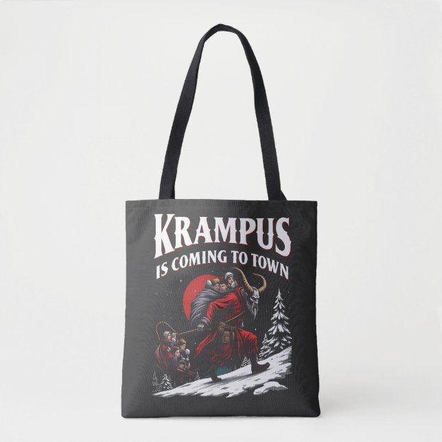 Krampus kommt nach Town Krampus Weihnachten (Vorderseite)