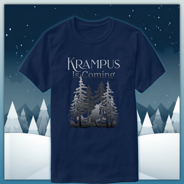 Krampus kommt T-Shirt (Von Creator hochgeladen)