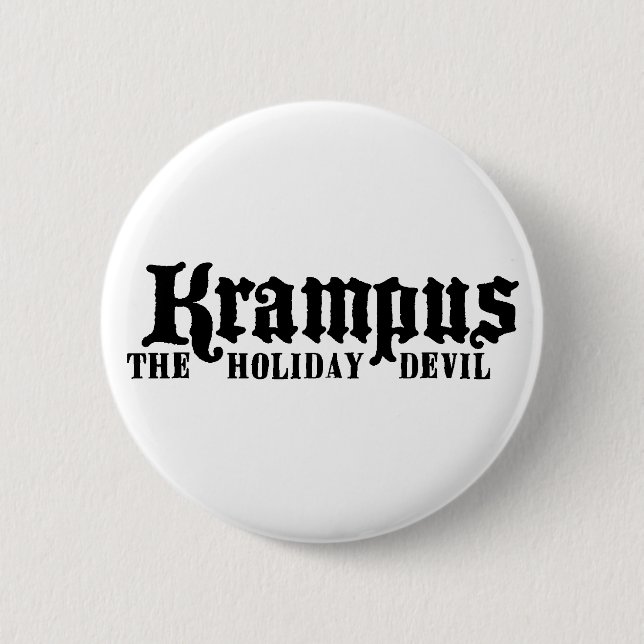 Krampus Logo-Knopf Button (Vorderseite)