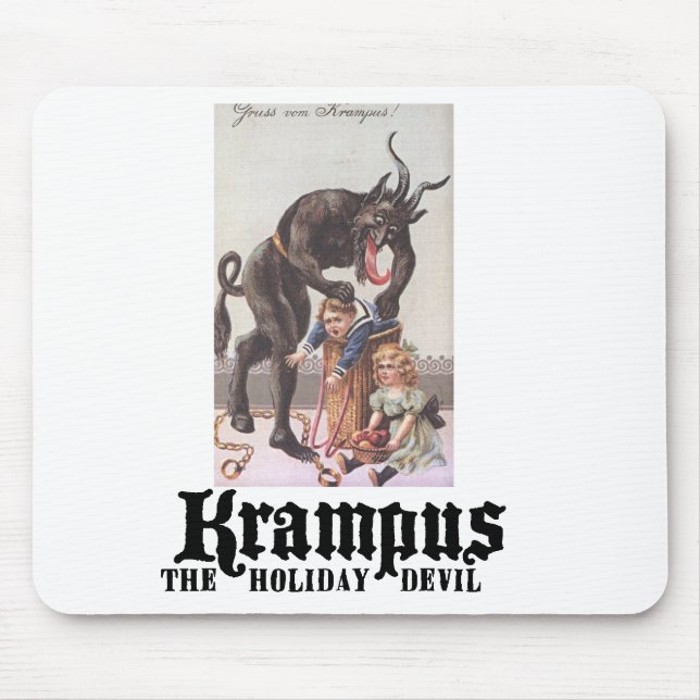 Krampus Mausunterlage Mousepad (Vorne)