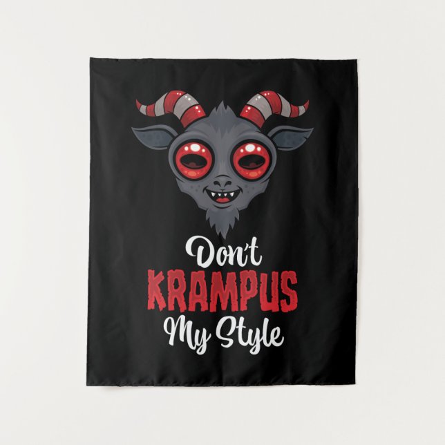 Krampus nicht meinen Stil Wandteppich (Vorderseite)