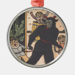 Krampus nimmt die bösen Kinder mit Ornament Aus Metall