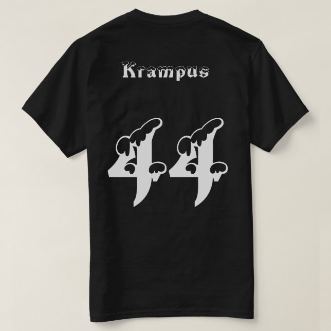 Krampus offizieller Spartans Jersey T-Shirt (Design Rückseite)