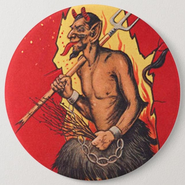 Krampus Pitchfork Switch Button (Vorderseite)