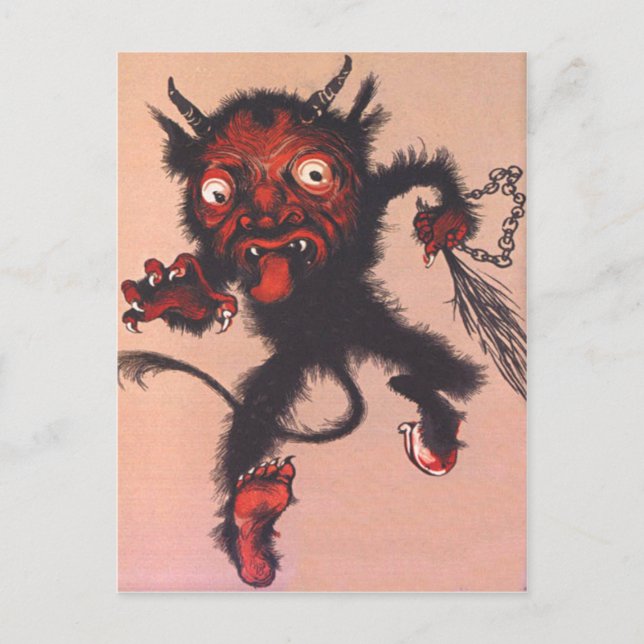 Krampus Postkarte (Vorderseite)