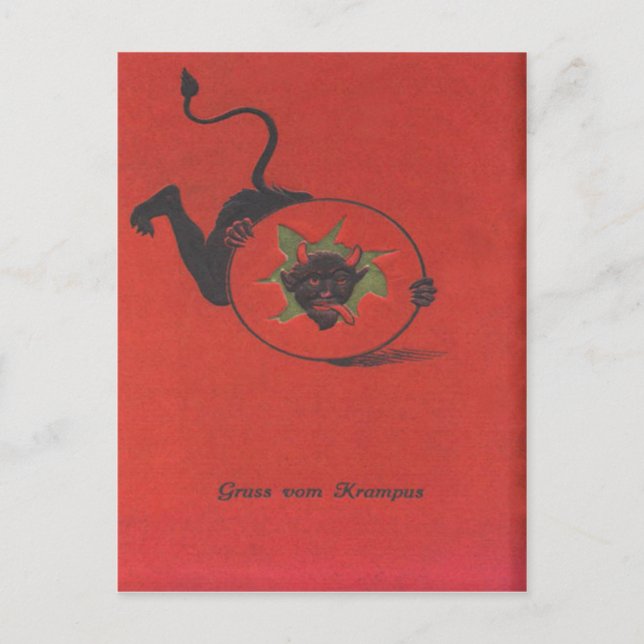 Krampus Postkarte (Vorderseite)