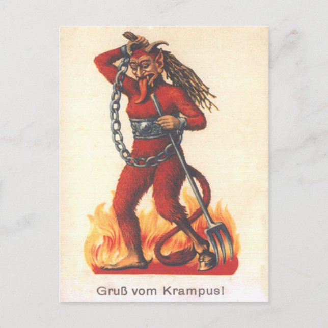 Krampus Postkarte (Vorderseite)