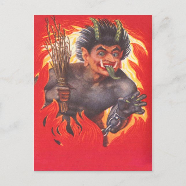 Krampus Postkarte (Vorderseite)