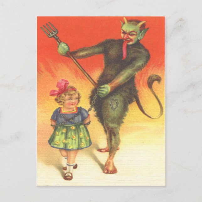 Krampus Puning Child Postkarte (Vorderseite)