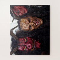 Krampus Puzzle für Kinder