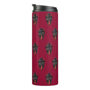 Krampus Red Christmas Thermosbecher