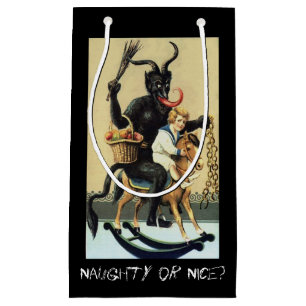 Krampus Rocking Horst Demon Weihnachten Weihnachte Kleine Geschenktüte