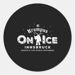Krampus Run Innsbruck Österreich Runder Aufkleber