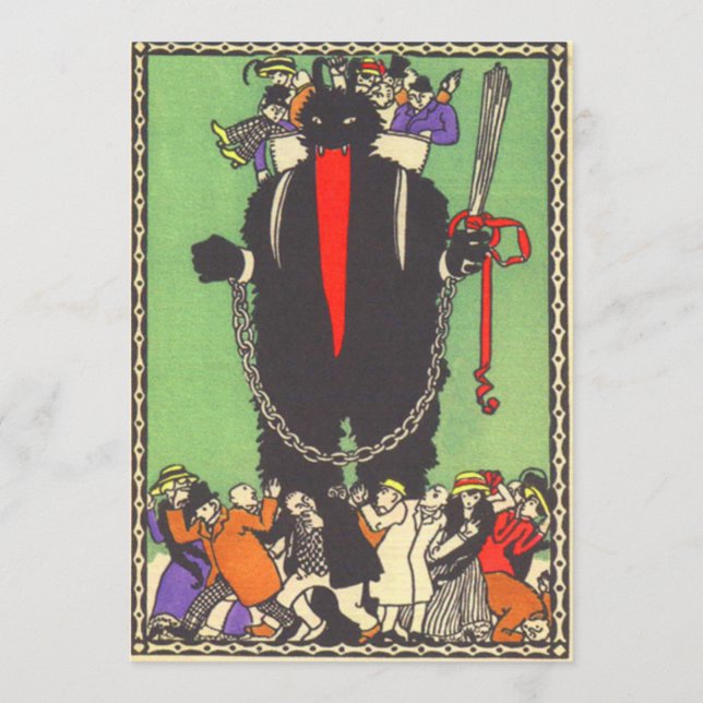 Krampus sammelt die schlechten Menschen (Vorderseite)