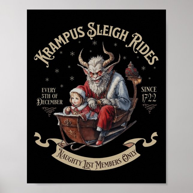 Krampus Sleigh Rides Poster (Vorne)