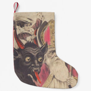 Krampus St. Nikolaus entführt Menschen Auto Kleiner Weihnachtsstrumpf