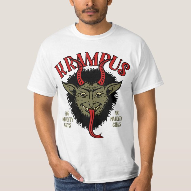 Krampus stellen freches gegenüber T-Shirt (Vorderseite)
