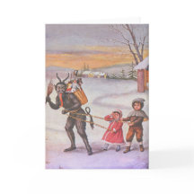 Krampus stiehlt Spielzeug und Kinder