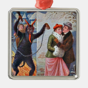 Krampus Strafe für schlechte Erwachsene Ornament Aus Metall