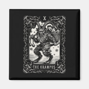 Krampus Tarot Card Design Weihnachtssaison Böse Pa Magnet