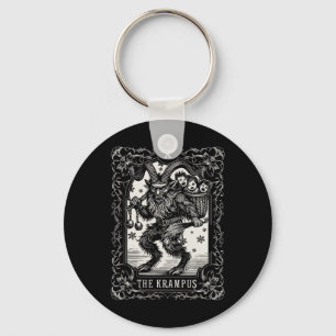 Krampus Tarot Card Design Weihnachtssaison Böse Pa Schlüsselanhänger