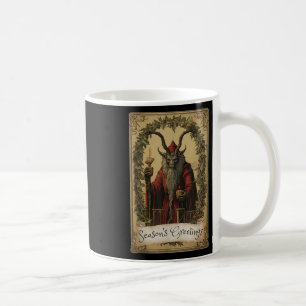 Krampus Tarot-Kartendesign Weihnachtszeit Böse Pa Kaffeetasse
