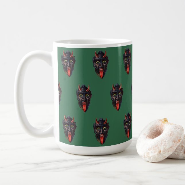 Krampus-Tasse Kaffeetasse (Mit Donut)