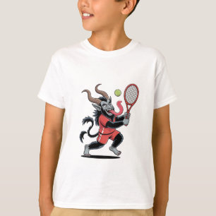 Krampus Tennis Weihnachtsturnier Dämon Tennis T-Shirt