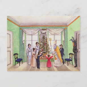 Krampus und Nikolaus aus der Zeitschrift Carl Postkarte