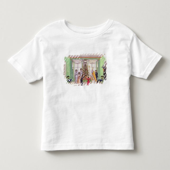 Krampus und Sankt Nikolaus von der Zeitschrift von Kleinkind T-shirt (Vorderseite)
