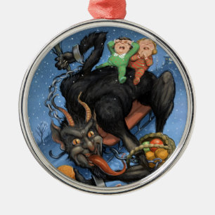 Krampus Verzierung Ornament Aus Metall