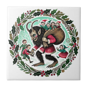 Krampus Weihnachten Fliese