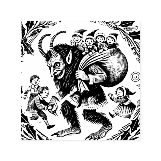 Krampus Weihnachten Permastempel (Design)