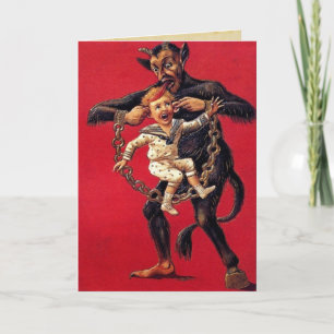 Krampus Weihnachtskarte Feiertagskarte