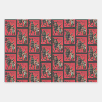 Krampus Wrapping Paper Set 2 Geschenkpapier Set