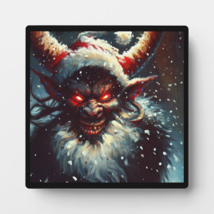 Krampus zu Weihnachten 1 Fotoplatte
