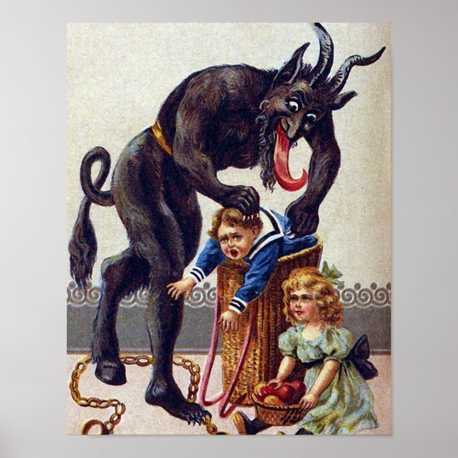 Krampusbesuche Poster (Vorne)