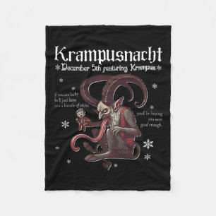 Krampusnacht Weihnachtsmonster Krampus Lover Festi Fleecedecke