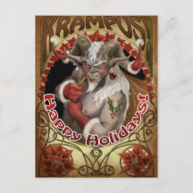 Krampy Holidays Postcard