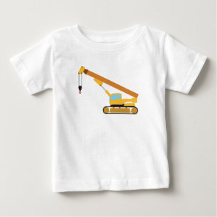 Kran-Baustellen-LKW Baby T-shirt