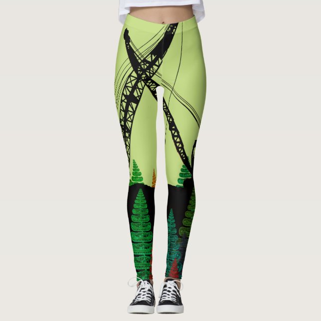 KRAN-BETREIBER-Fantasiekunst-Raupenkran NORDWEST Leggings (Vorderseite)