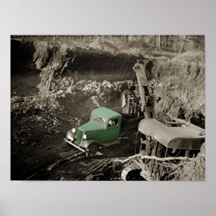 KRAN FARBSPRITZER CHEVROLET BETRIEBSINGENIEUR POSTER