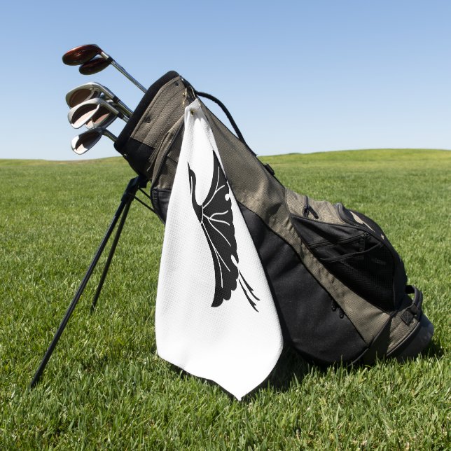 Kran-förmiges Ginkgoblatt Golfhandtuch (Gras)