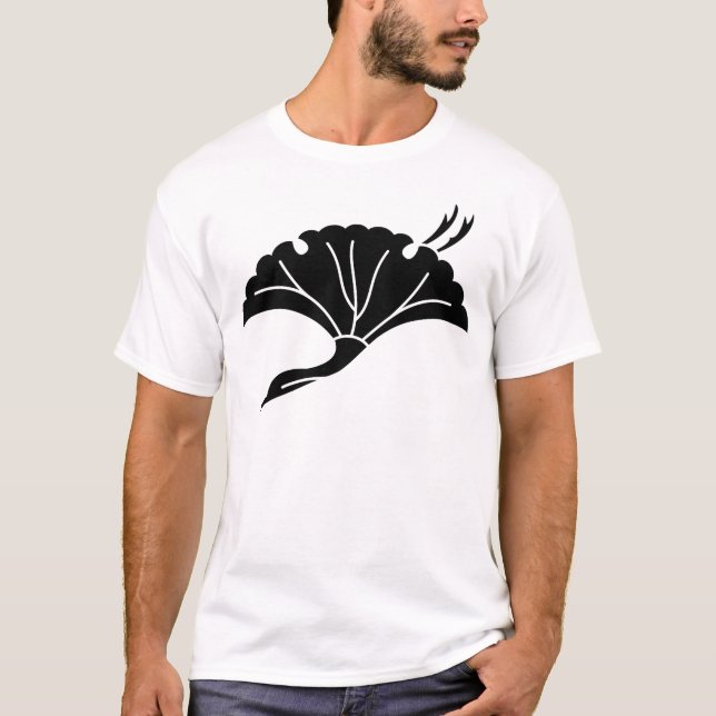 Kran-förmiges Ginkgoblatt T-Shirt (Vorderseite)