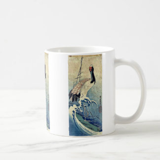 Kran in den Wellen durch Ando, Hiroshige Uiyoe. Kaffeetasse