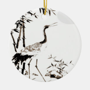Kran-Ornament Keramikornament